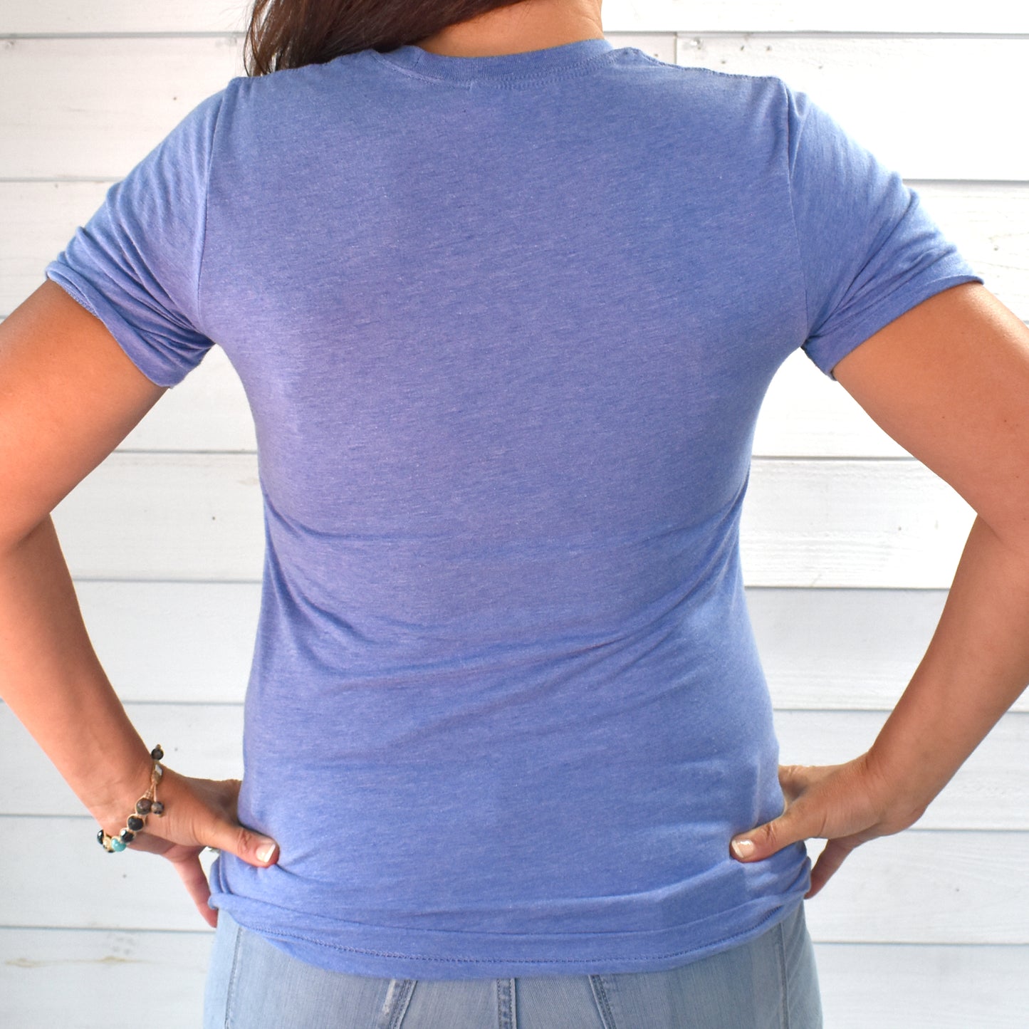 Tri-blend Travel Tee - Light Blue