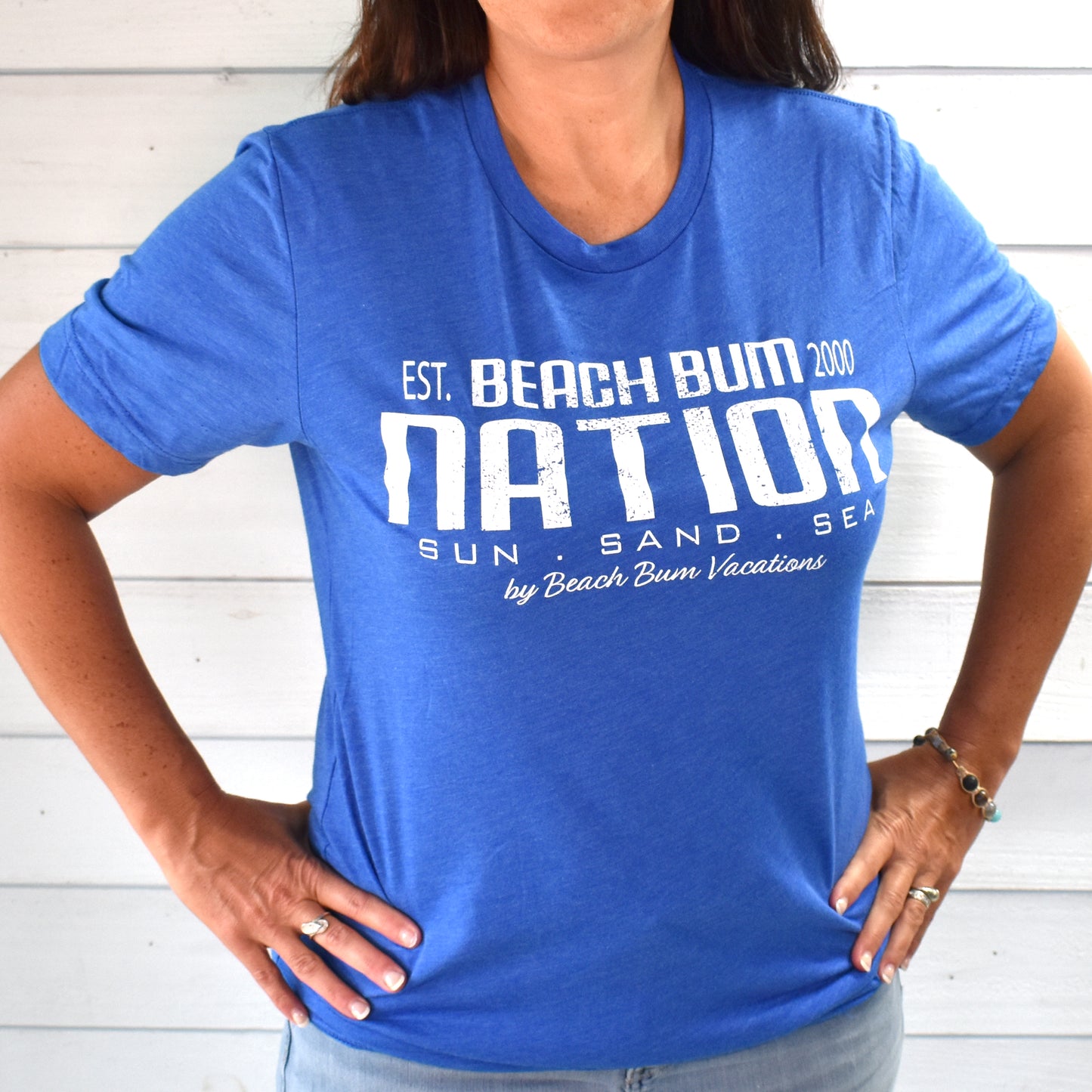 Tri-Blend Travel Tee - Blue