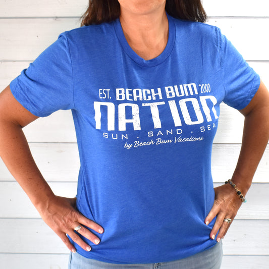 Tri-Blend Travel Tee - Blue