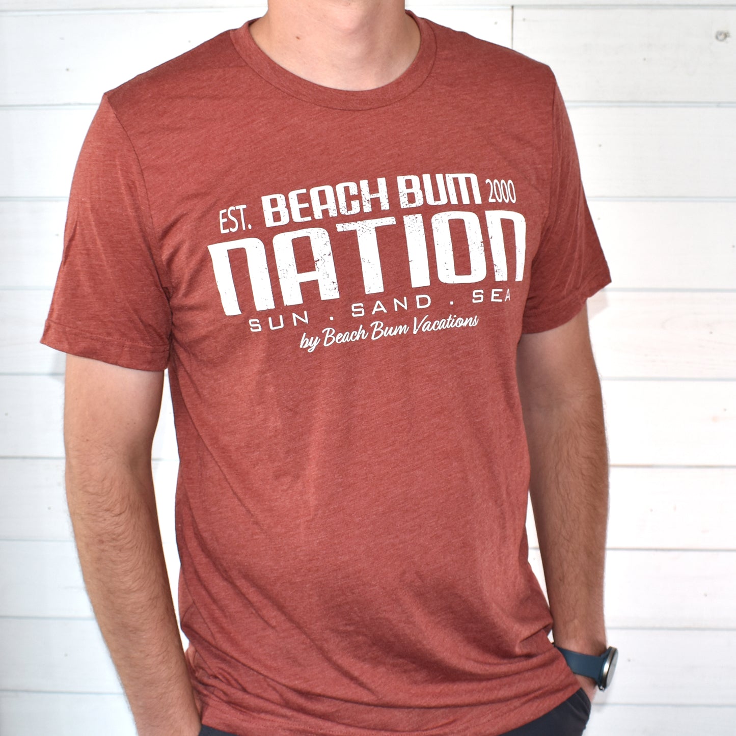 Tri-Blend Travel Tee - Rust